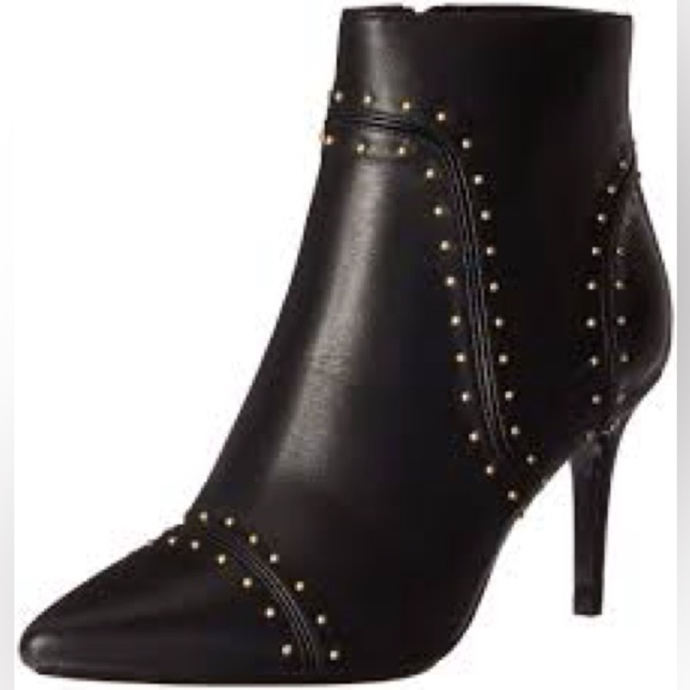 Calvin Klein Studded Grazia Ankle Boots with gold details size 9.5